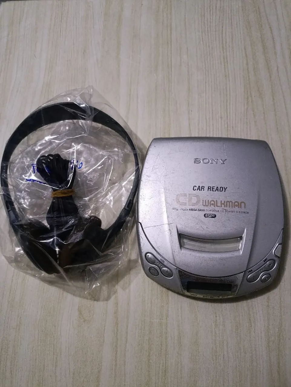 Discman Sony Funciona Perfeitamente Cd Gravado e Original Com Fone Original