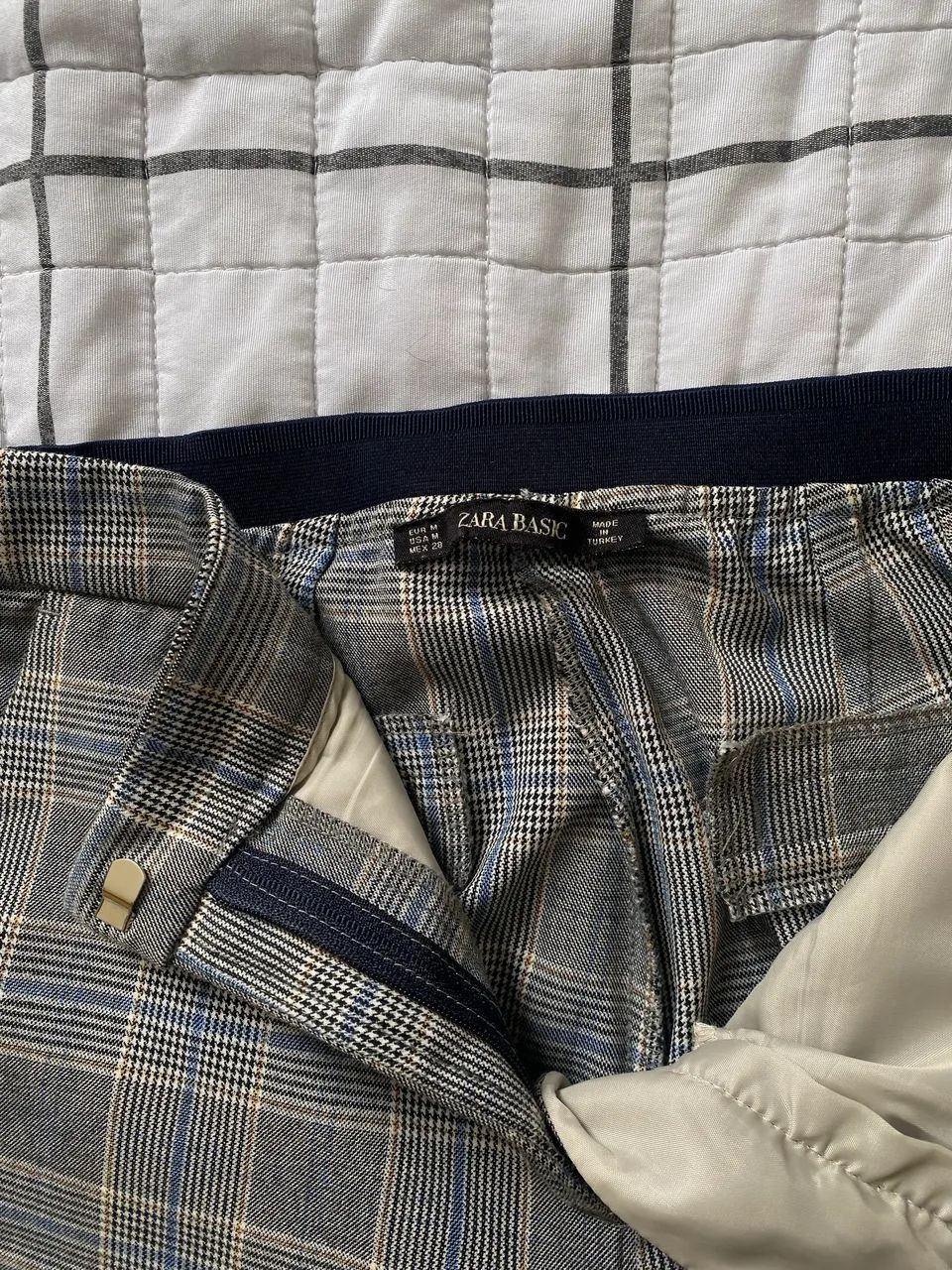 calça zara alfaiataria 