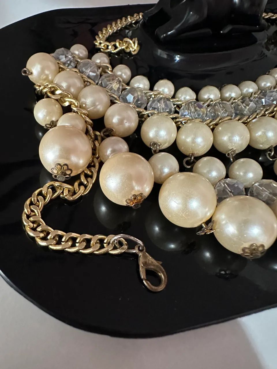 Colar de pérolas elegante festa  - Foto 4