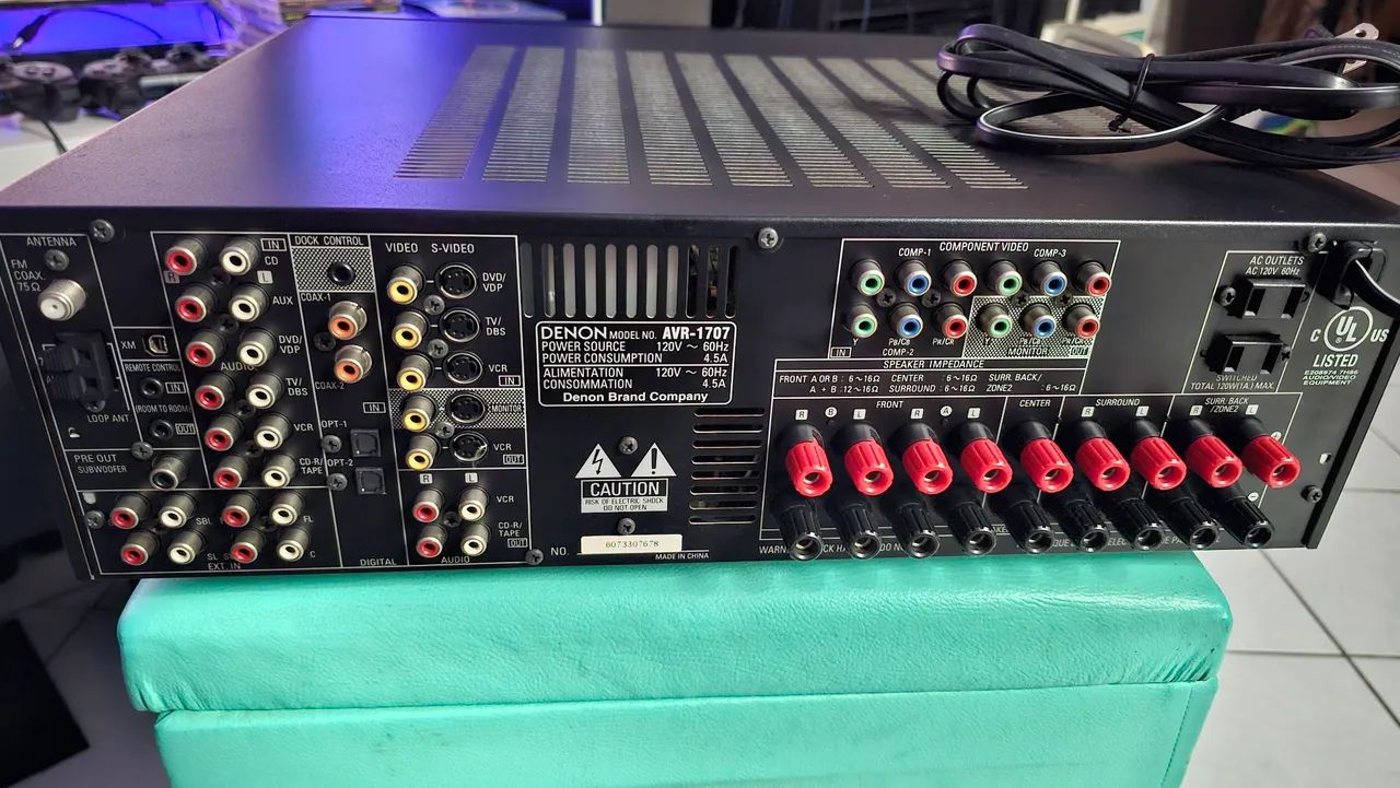 Receiver Denon 7.1 AVR 1707 - Foto 4