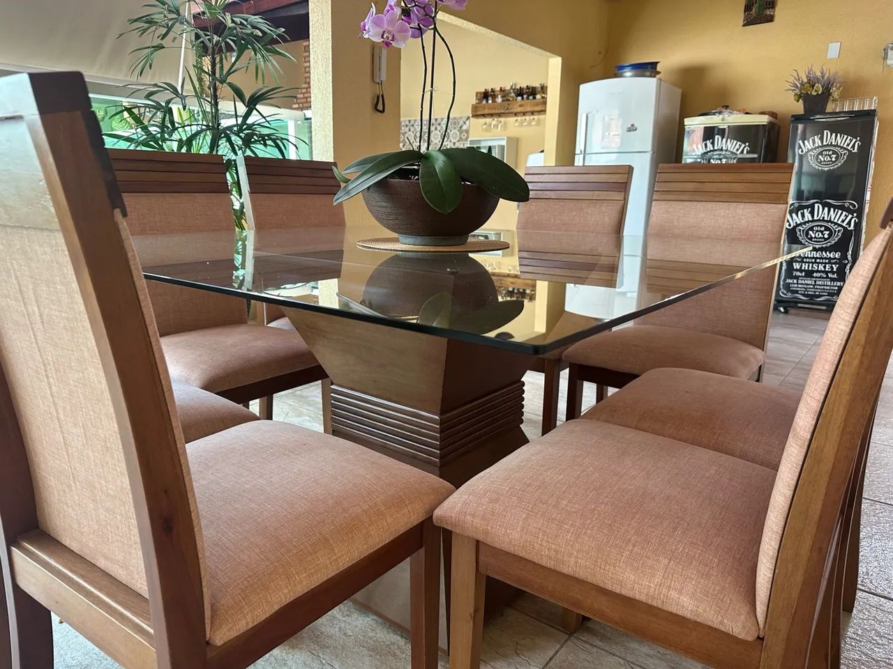 Vendo mesa sala de jantar semi nova  - Foto 5