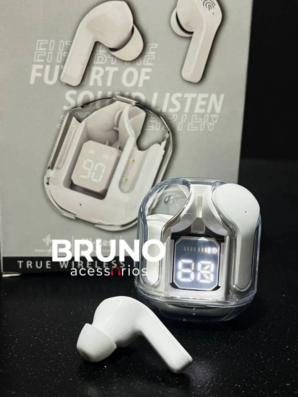 Fone de ouvido Bluetooth com led - Foto 3