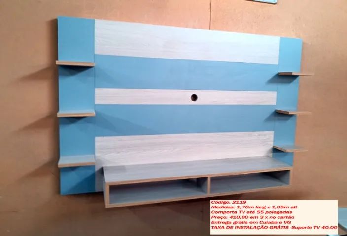 Painel MDF p/ TV até 55 polegadas (NOVO)