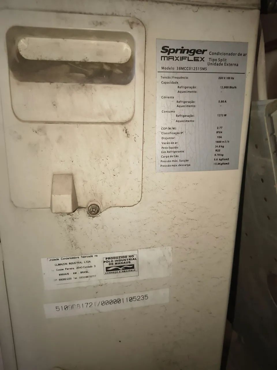 Ar Split Springer 12000btus 220V - Foto 5