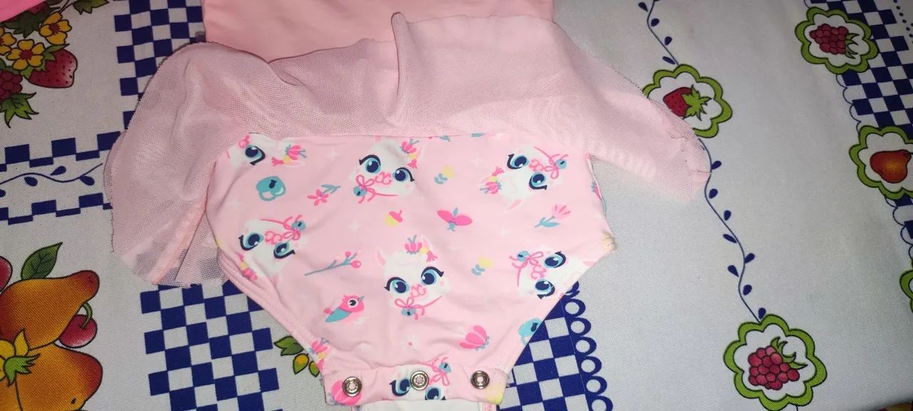 Maiô manga comprida Punket 9 a 12 meses