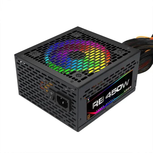 Fonte BRX Rainbow RGB, 450W, 80 Plus Bronze, PFC Ativo
