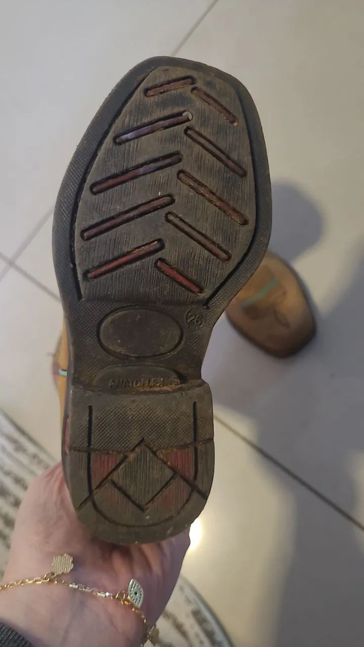 Bota de couro infantil - Foto 2