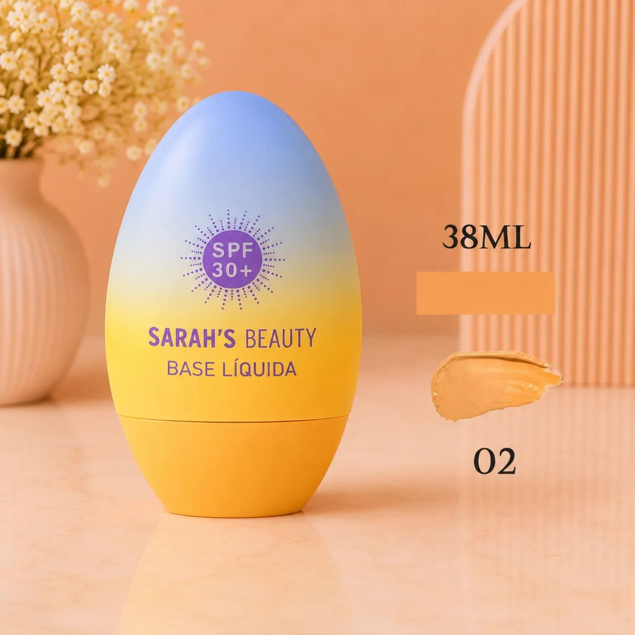 Base Líquida Sarah?s Beauty SPF 30+ - Cobertura Natural - Foto 3