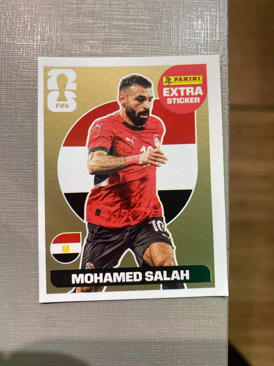 Figurinha Mohamed salah gold 