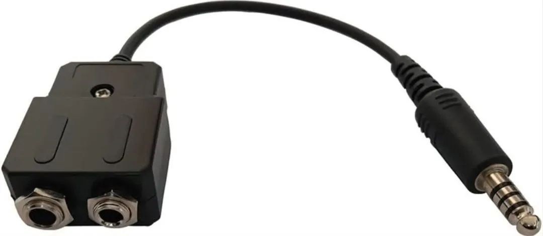 Adaptador De Headset De Aviao Para Helicóptero U174 <br>Para Helicóptero Com Plug<br>U174 - Foto 2