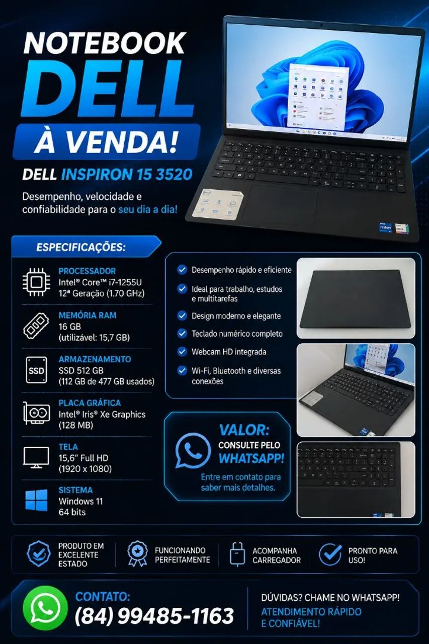 Notebook venda 