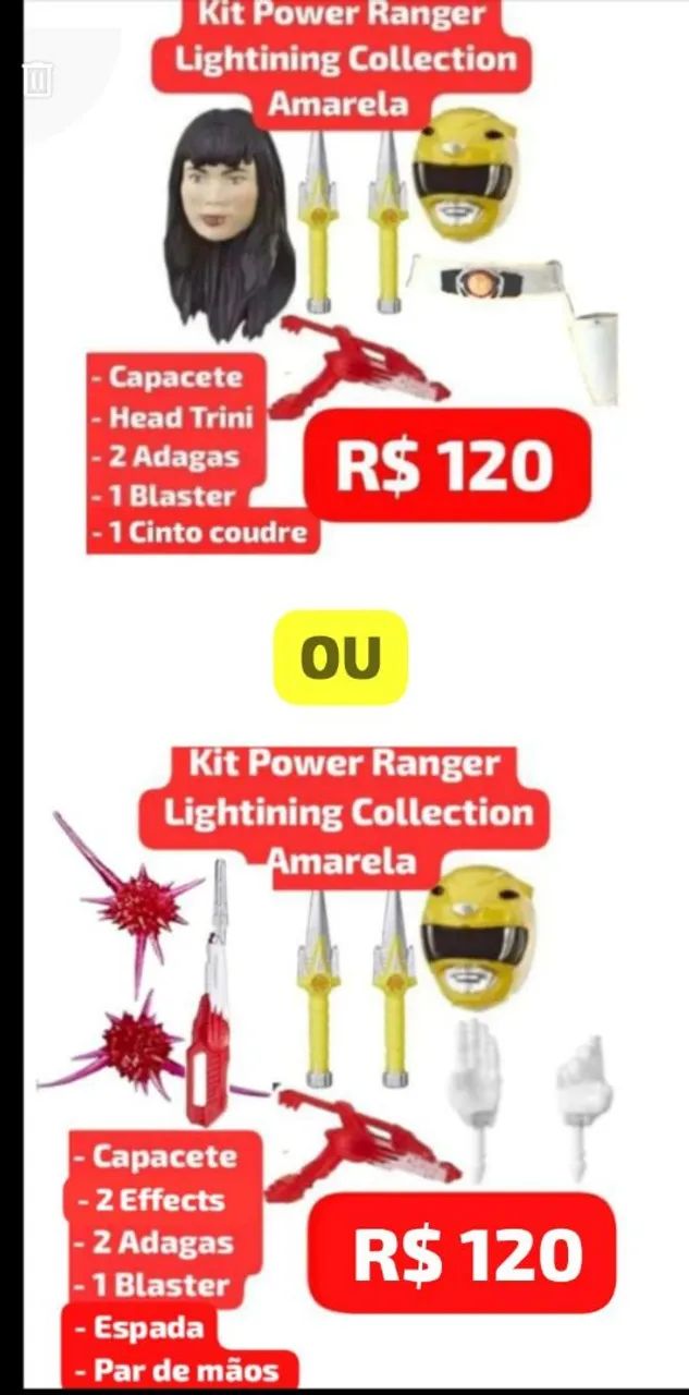 6 Kits Power Rangers Lightining Collection  ( À escolha ) VENDO ou TROCO - Foto 5