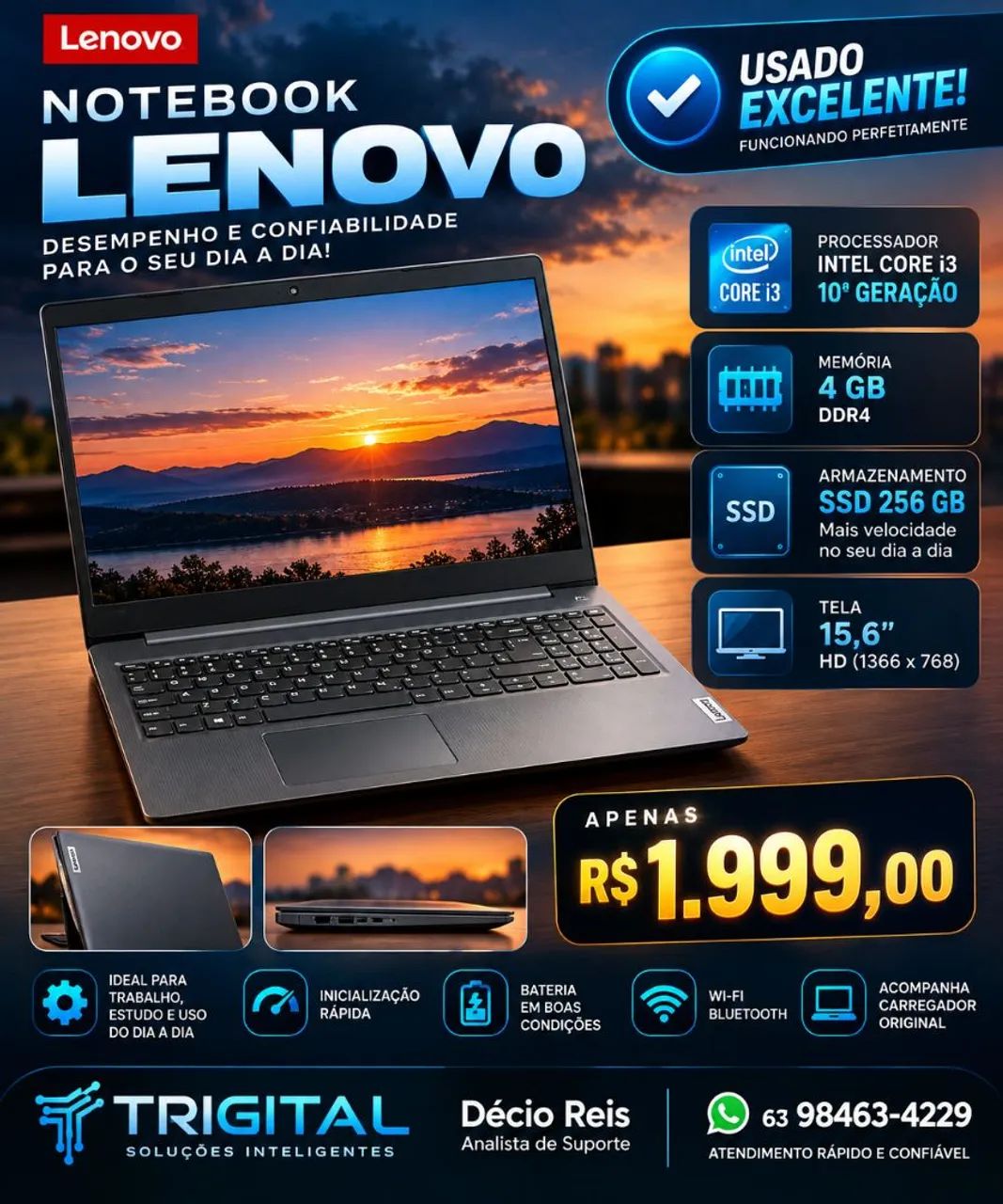 Notebook Core i3 