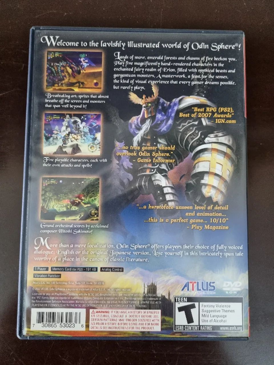 Odin Sphere PS2 Usado Completo - Foto 2