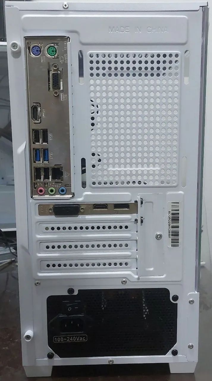 PC gamer preto e branco novo, i5 12400F, 8GB DDR4, GTX 1650, SSD, Windows 11 Pro original - Foto 3