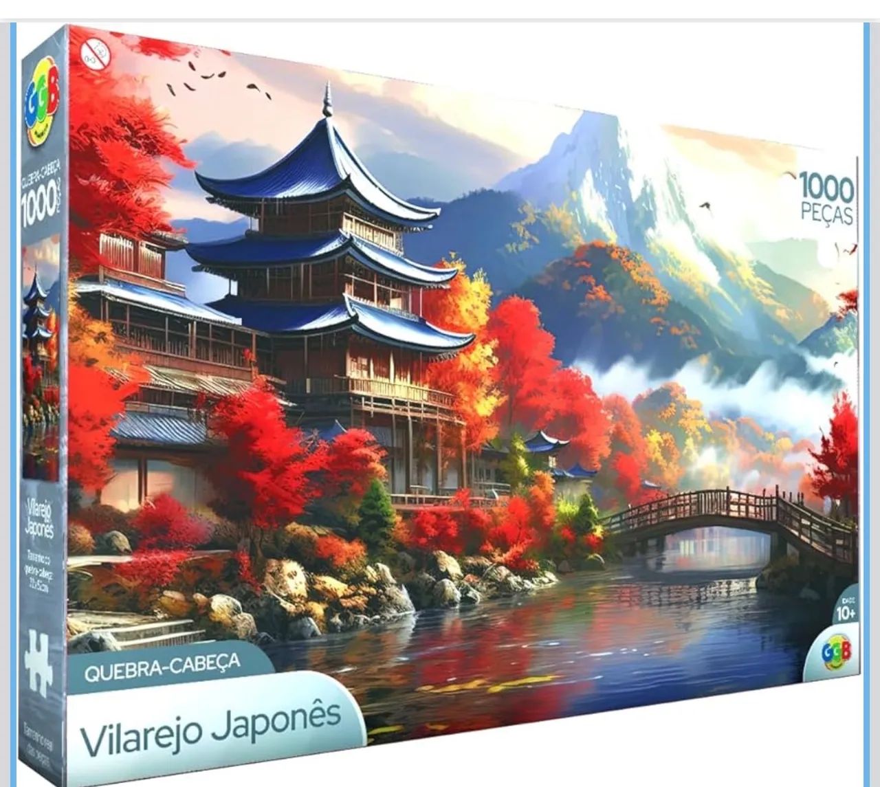 Quebra cabeça 1000peças - Vilarejo japonês 