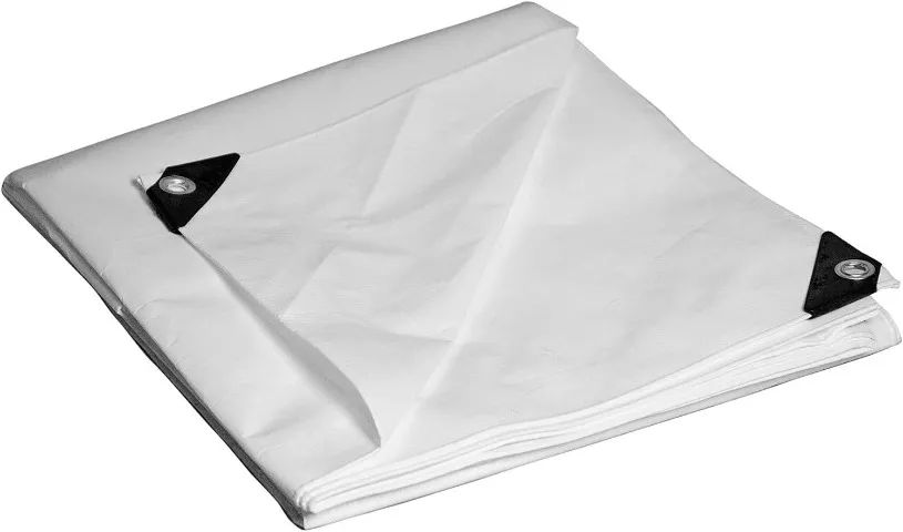 Dry Top Tarp Lona Serviço pesado 3,05m x 3.66m Heavy Duty Branca