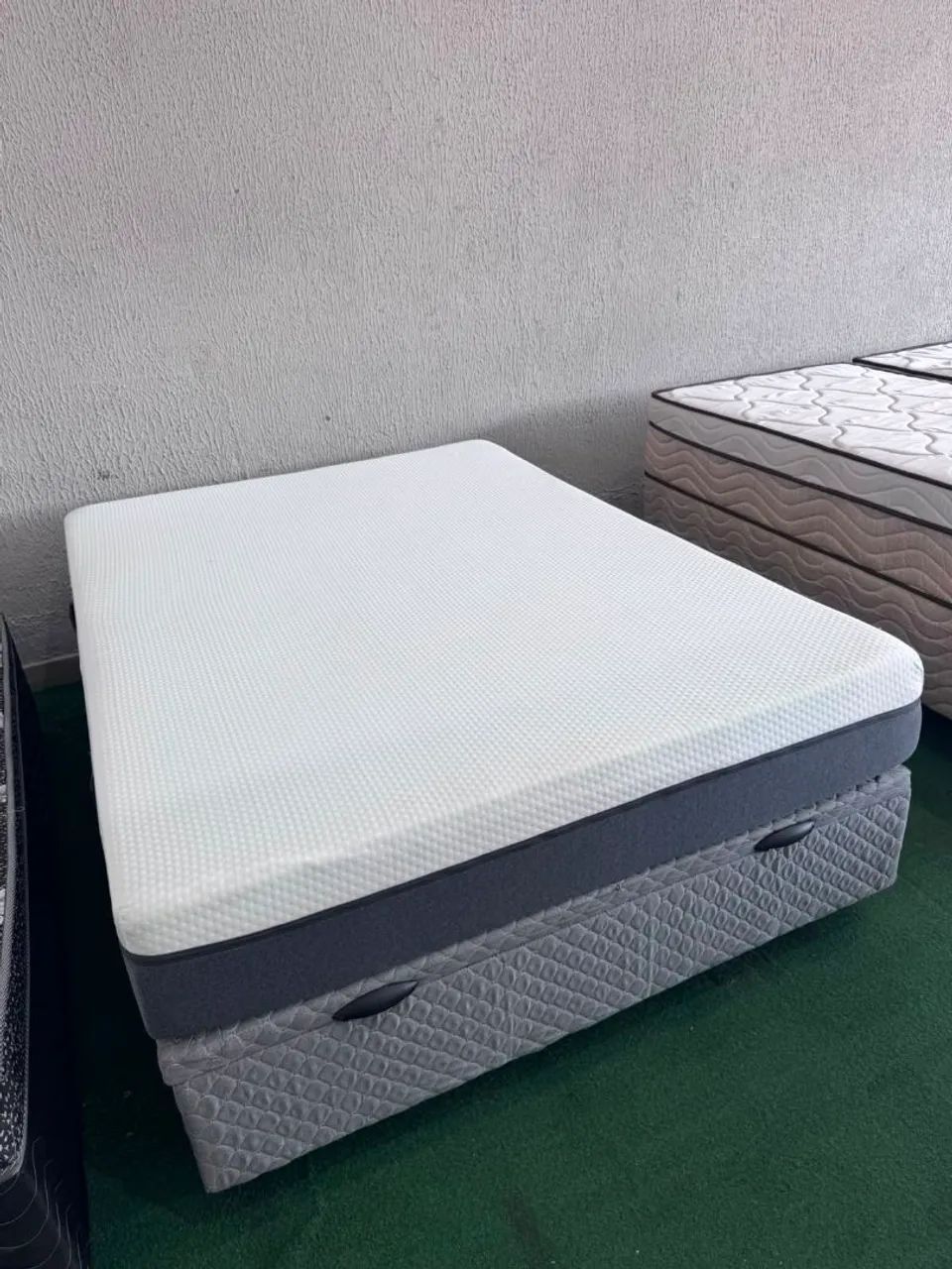 Cama Box Baú Casal com Colchão Emma - Foto 2