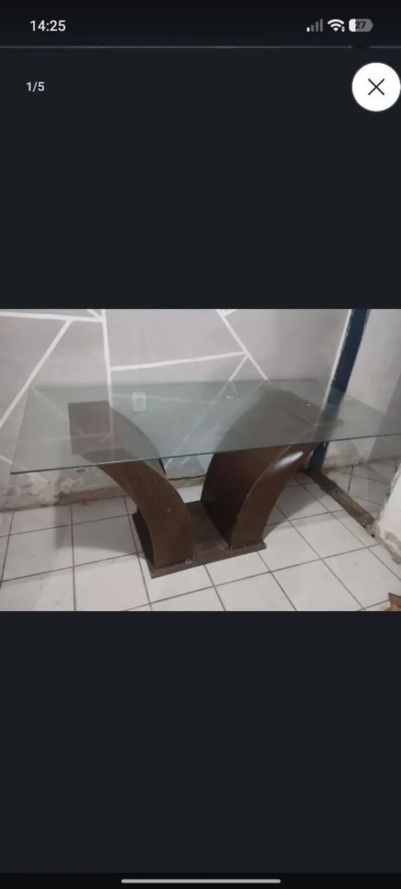 Mesa de vidro 