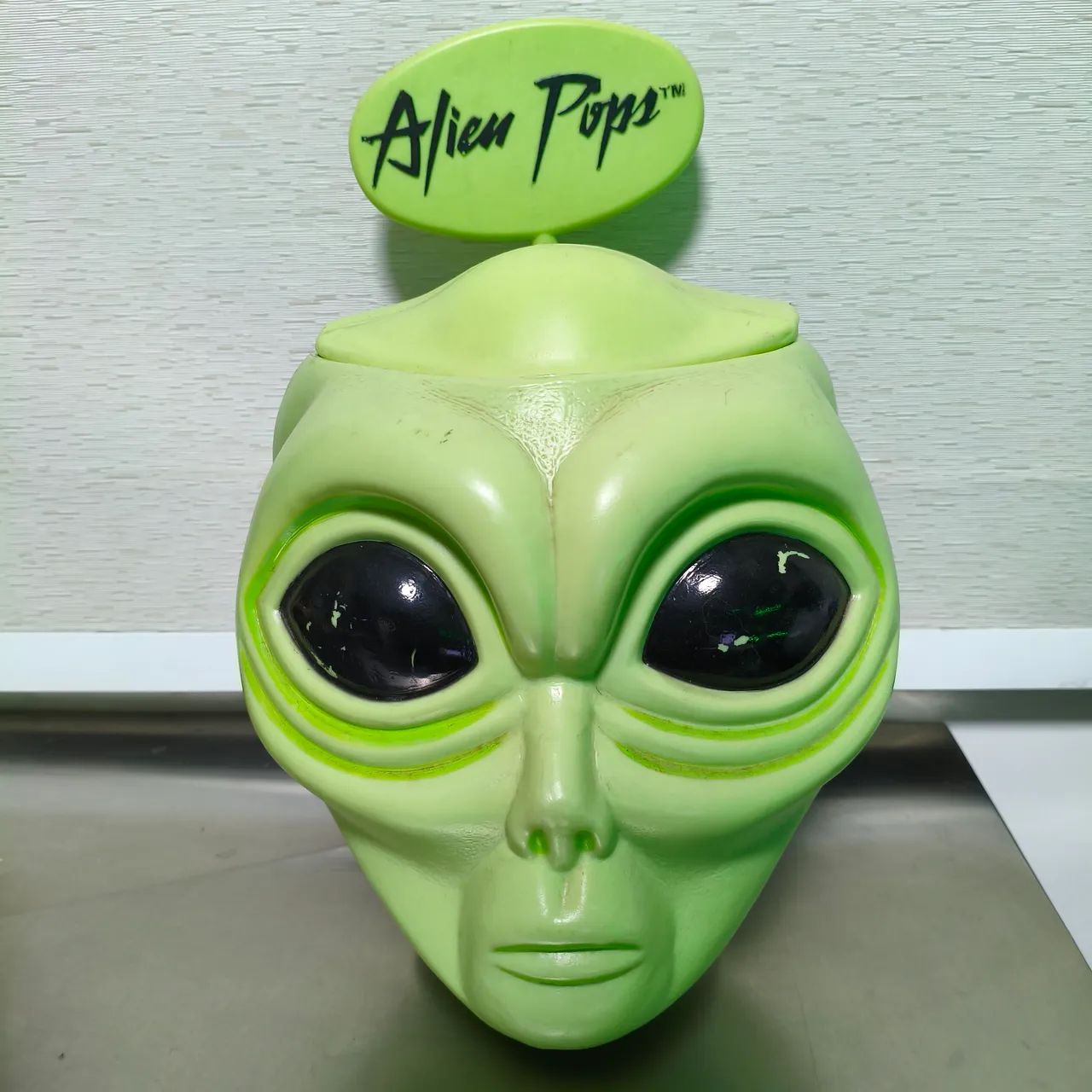 Display Alien Pops Anos 90 Vintage 1997 Cabeça Alien Raro