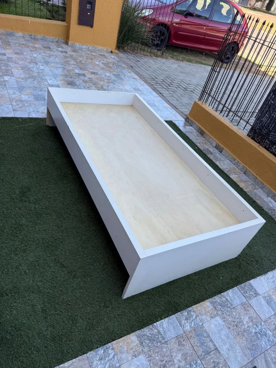 Cama de SOLTEIRO MDF USADA - ENTREGAMOS  - Foto 2