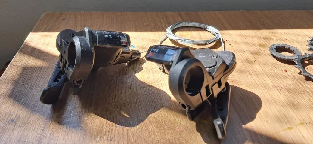 Kit de transmissão 3x8 - microshift da Rockrider ST 120 - Foto 2