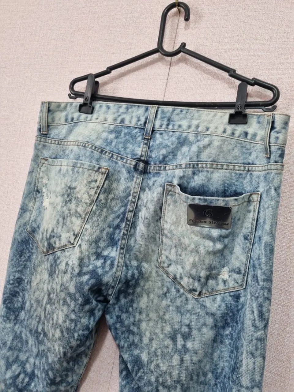 calça jeans carmen steffens destroyed - Foto 4