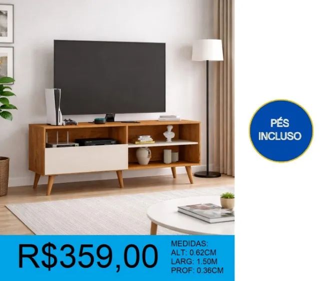 Rack retro com uma porta - compre hoje e receba em até 72h 