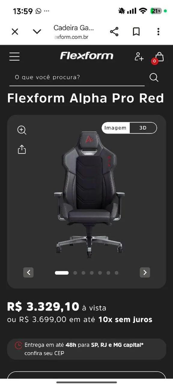 Cadeira Gamer FlexForm - Foto 5