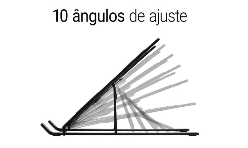 Suporte para notebook em alumínio, Preto, LSA4, Ergo - Foto 3