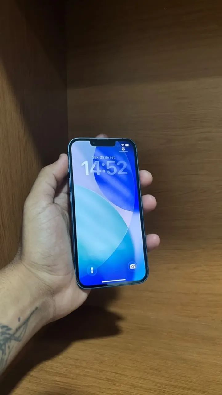 iPhone 13 128GB Azul - Bateria 84% - Com caixa e Cabo - Foto 3