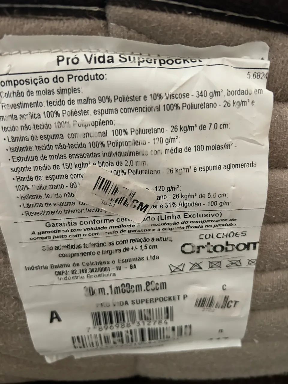 Colchão de Solteiro Pró Vida Superpocket da Ortobom com Base - Foto 2