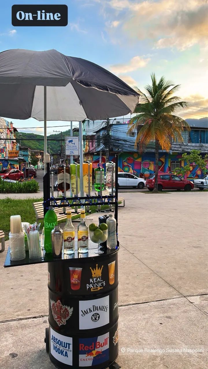 Bar Móvel sobre Rodas
