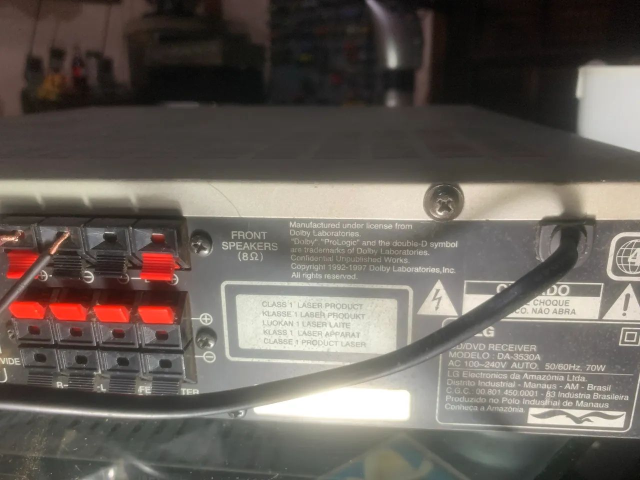 receptor de áudio e vídeo (A/V) ou um DVD c/ defeito - Foto 4
