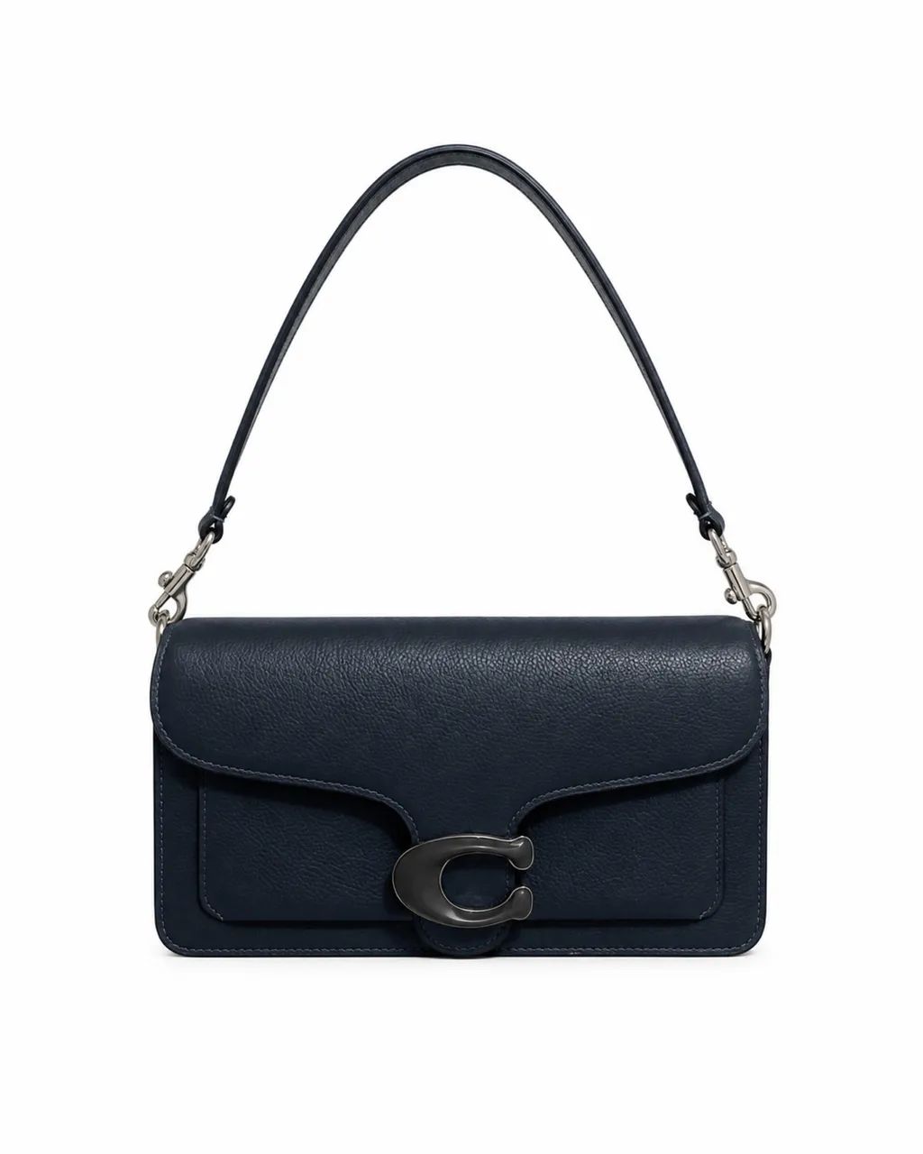 bolsa Coach Tabby 26 em couro azul-marinho