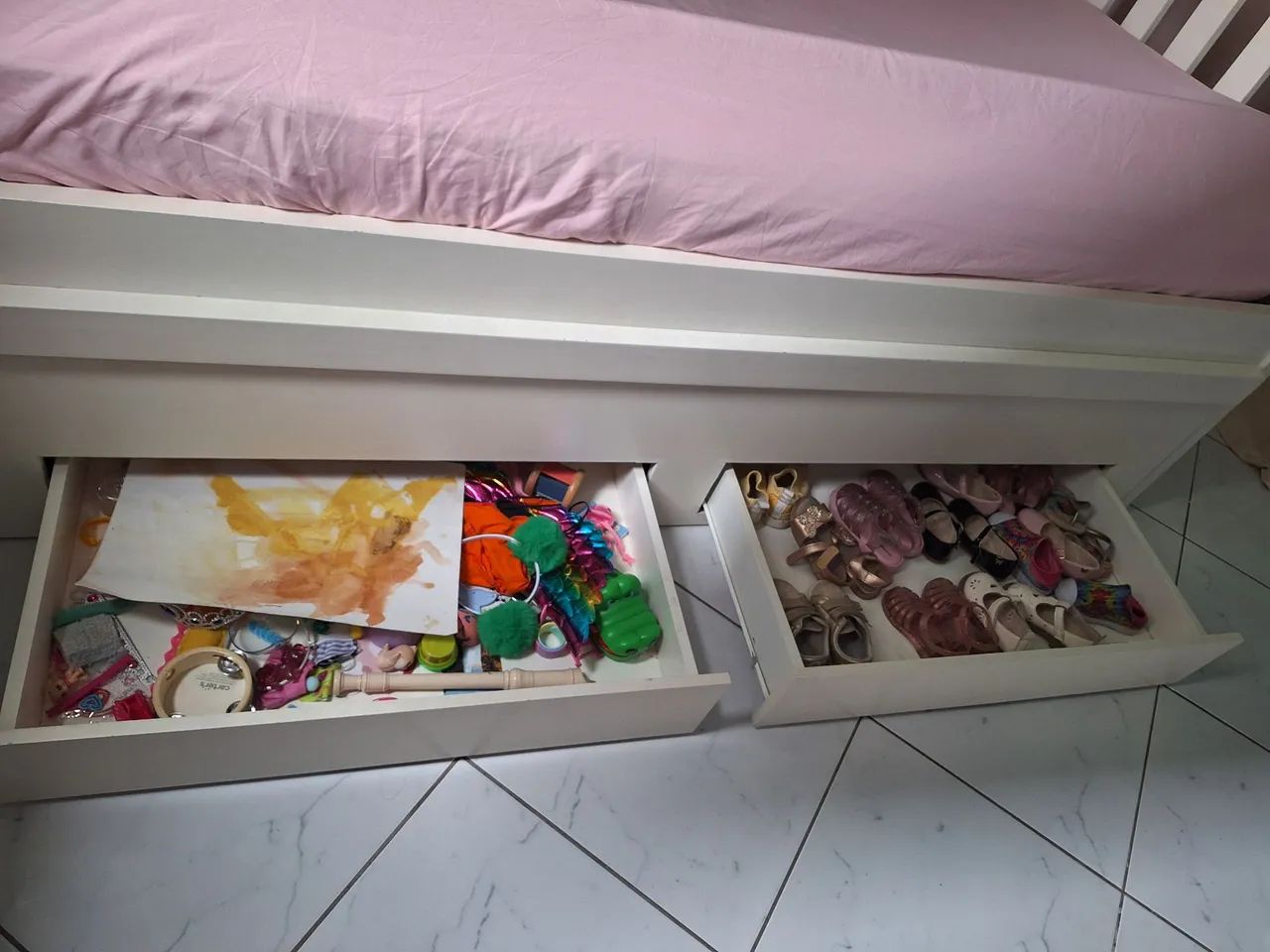Cama madeira maciça com auxiliar  - Foto 5