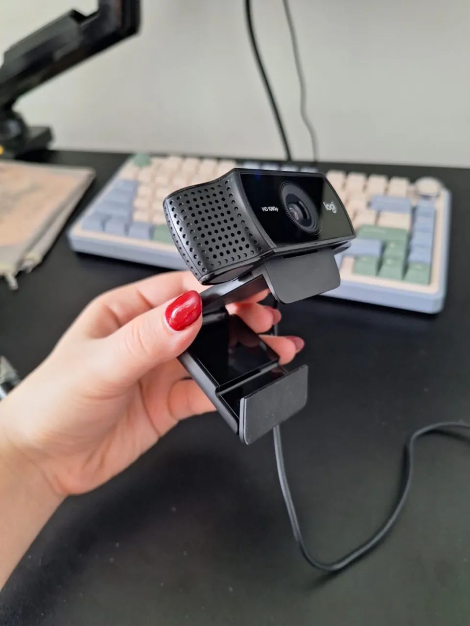 WEBCAM LOGITECH C922 PRO STREAM FULL HD - Foto 3