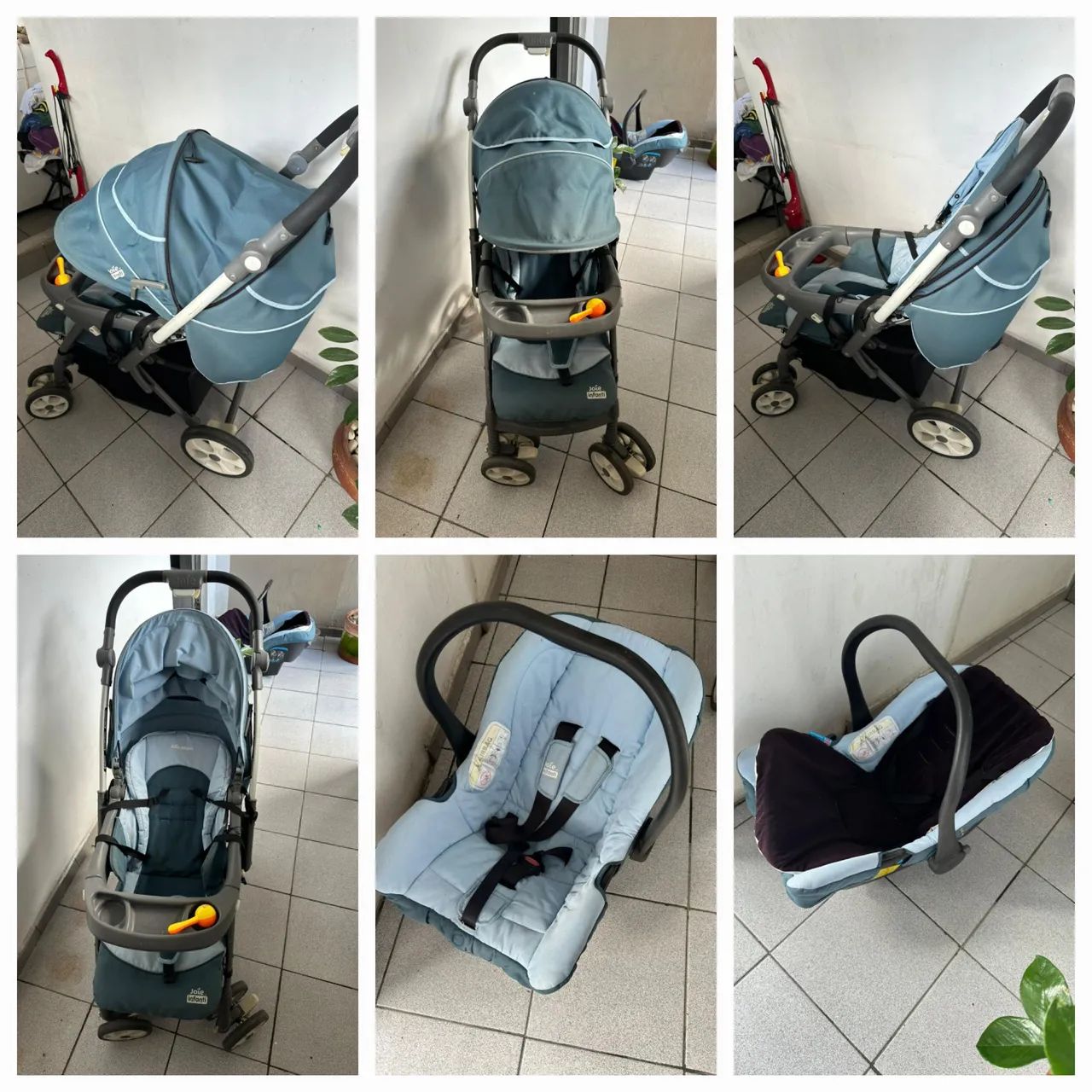 Carrinho de Bebê e Bebê Conforto 