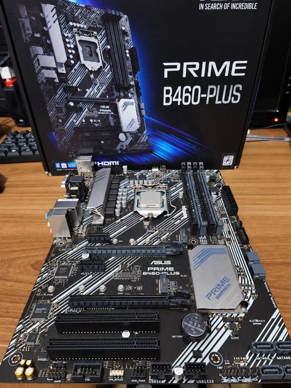 Kit Intel i3-10100F + ASUS Prime B460-Plus + Caixas