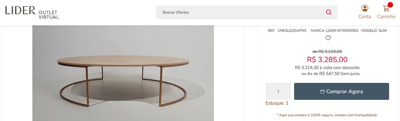 Conjunto de Mesas de Centro LIDER INTERIORES - Foto 4