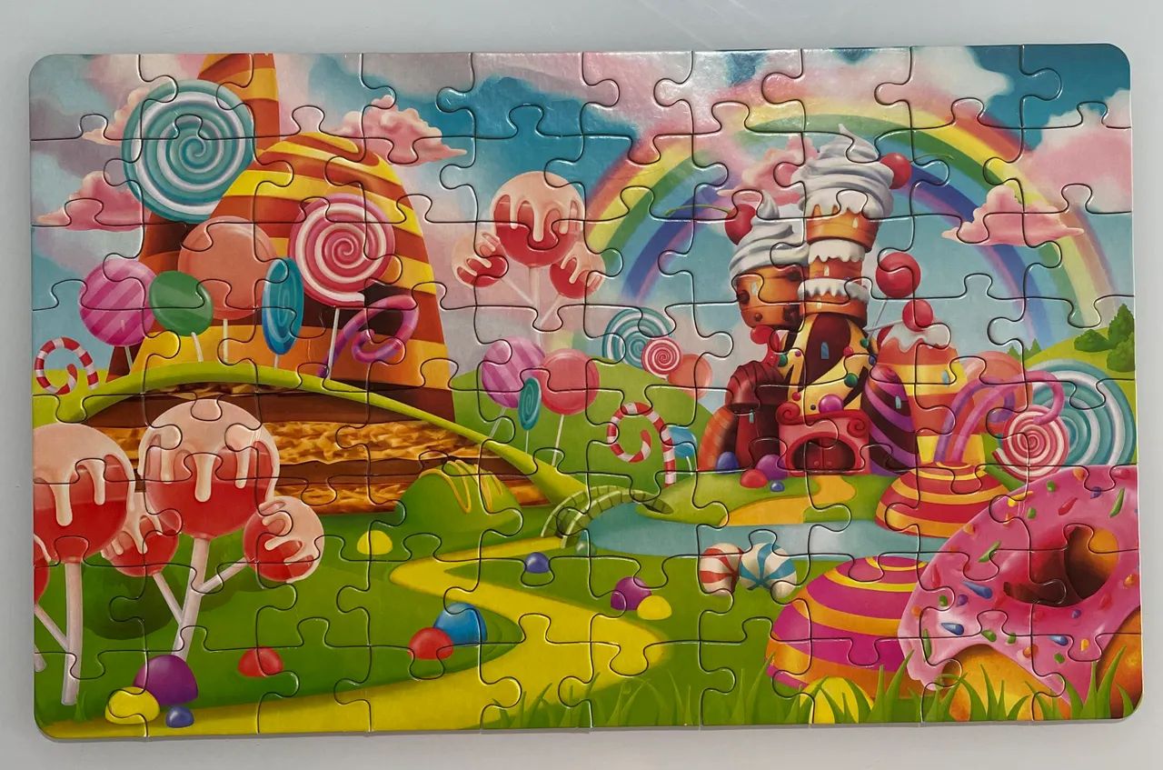 Quebra cabeças Candy 80 peças País e Filhos - Foto 3