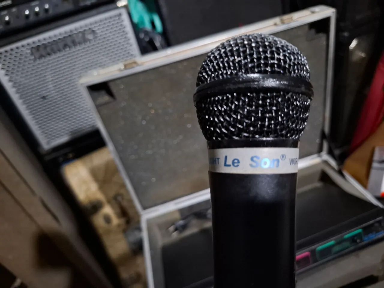 Microfone Leson Sem Fio com case rígido. - Foto 3