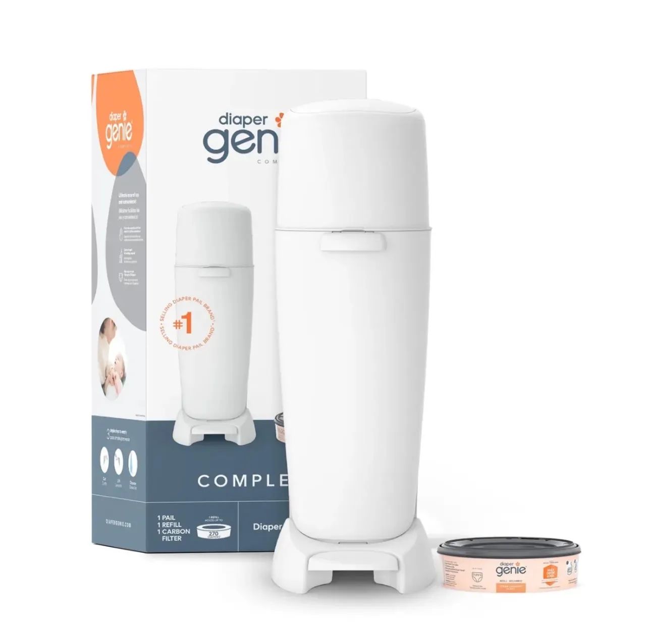 Balde para fraldas Diaper Genie.  - Foto 2