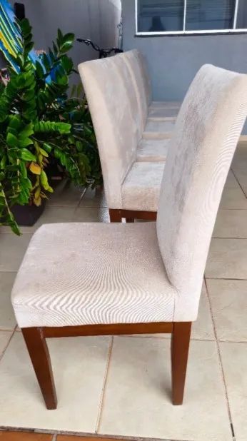 Jogo com 6 Cadeiras Estofadas - Foto 2