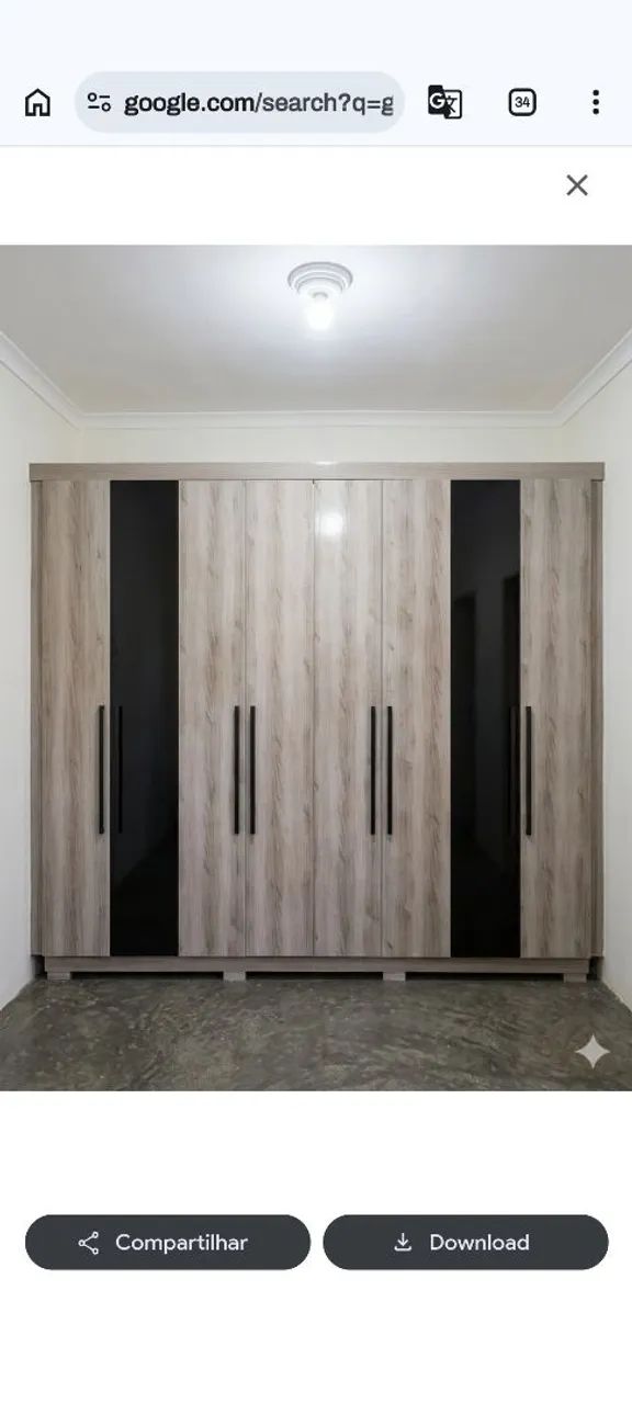 Guarda roupa + painel de TV 