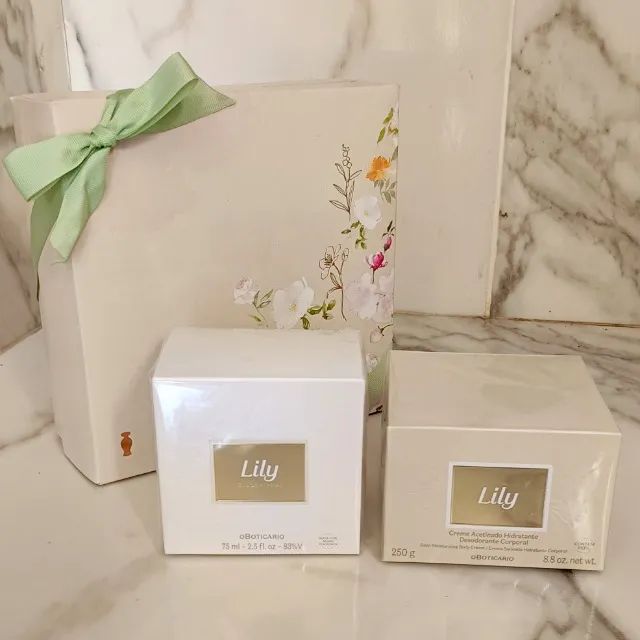 Kit Presente Lily Tradicional Perfume 75ml + Hidratante 250gr - Foto 4
