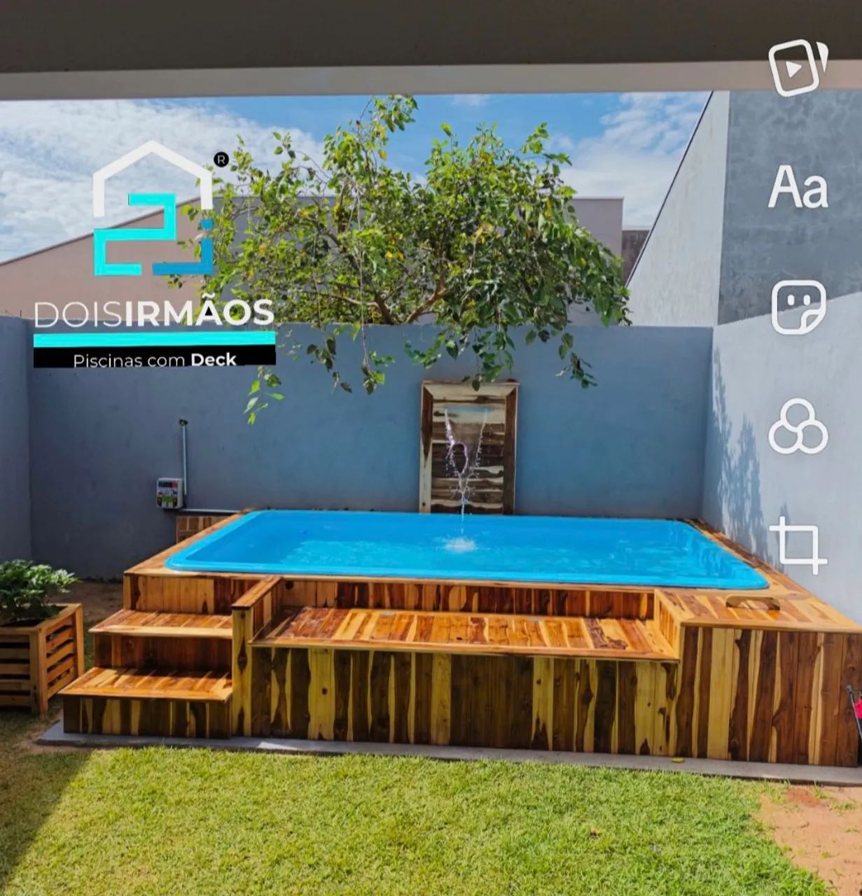 Kit piscina 5mil litros com deck - Foto 3