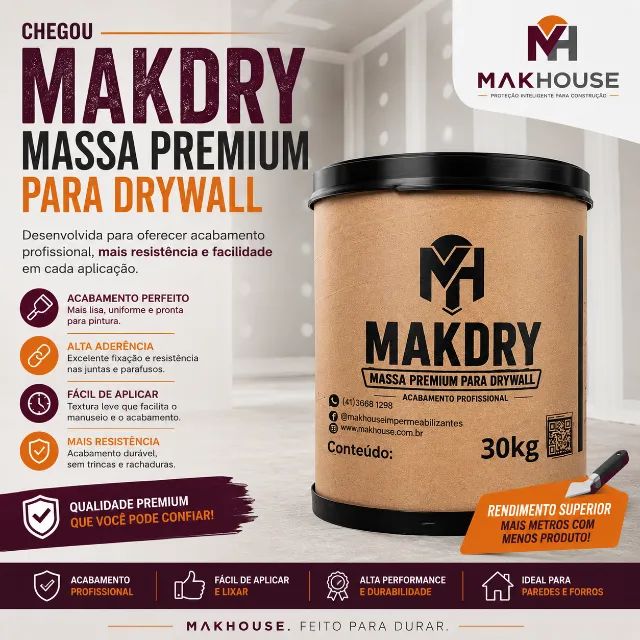 MASSA PREMIUM PARA DRYWALL - Foto 3