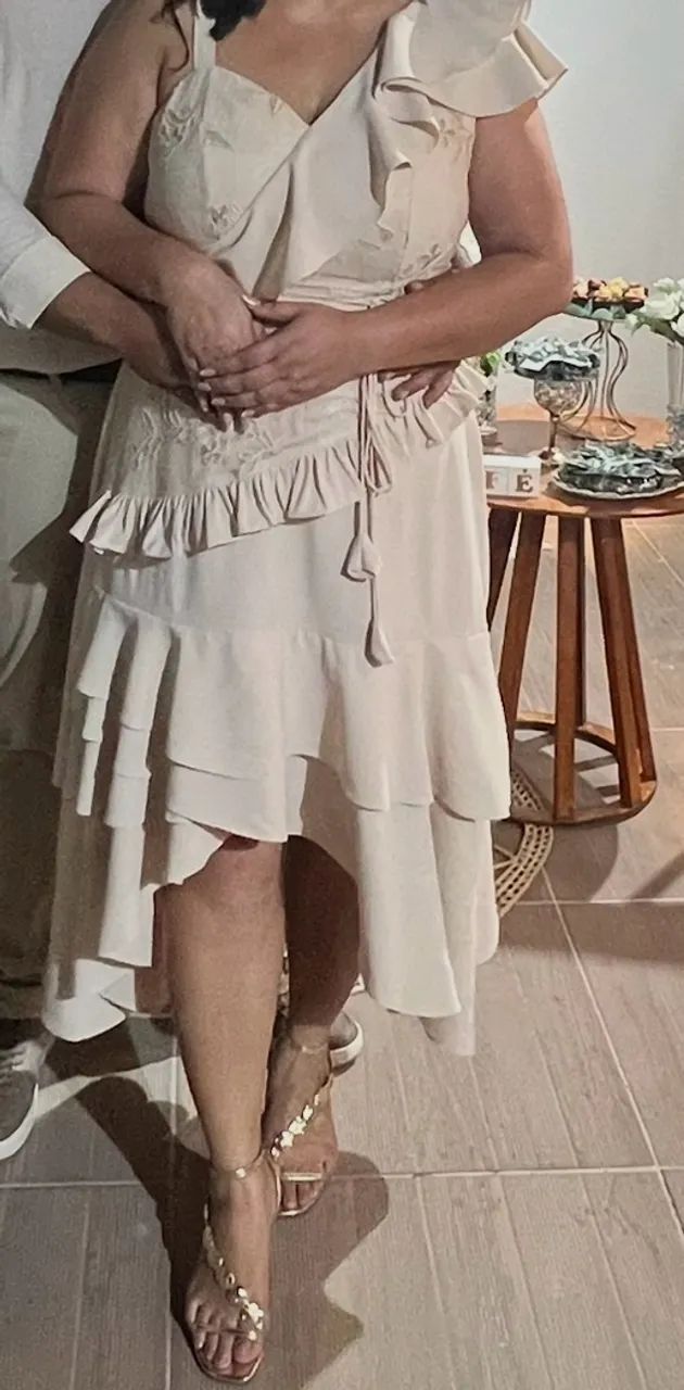 Vendo Vestido Nude - Foto 2