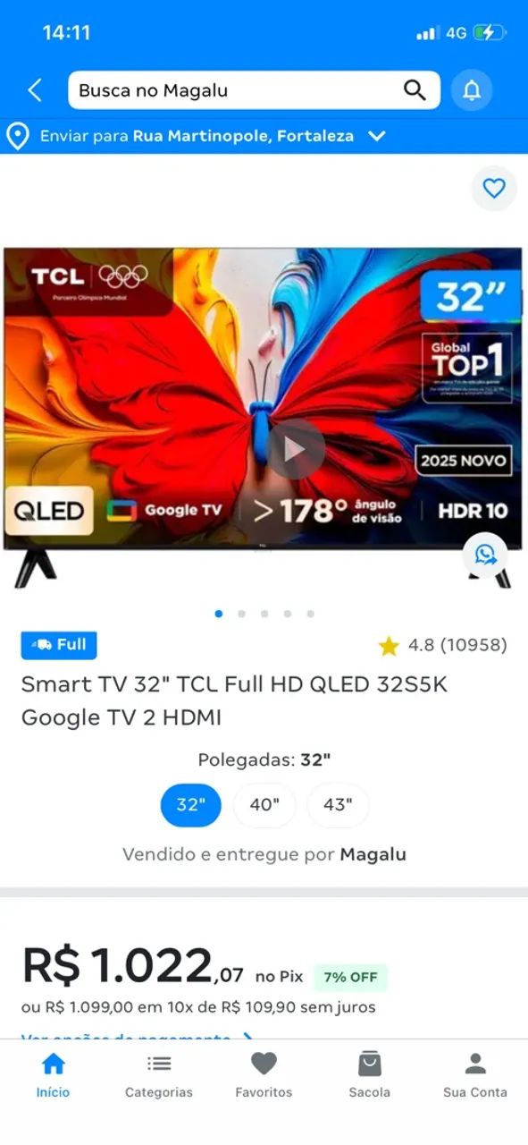 TV 32 Smart TCL